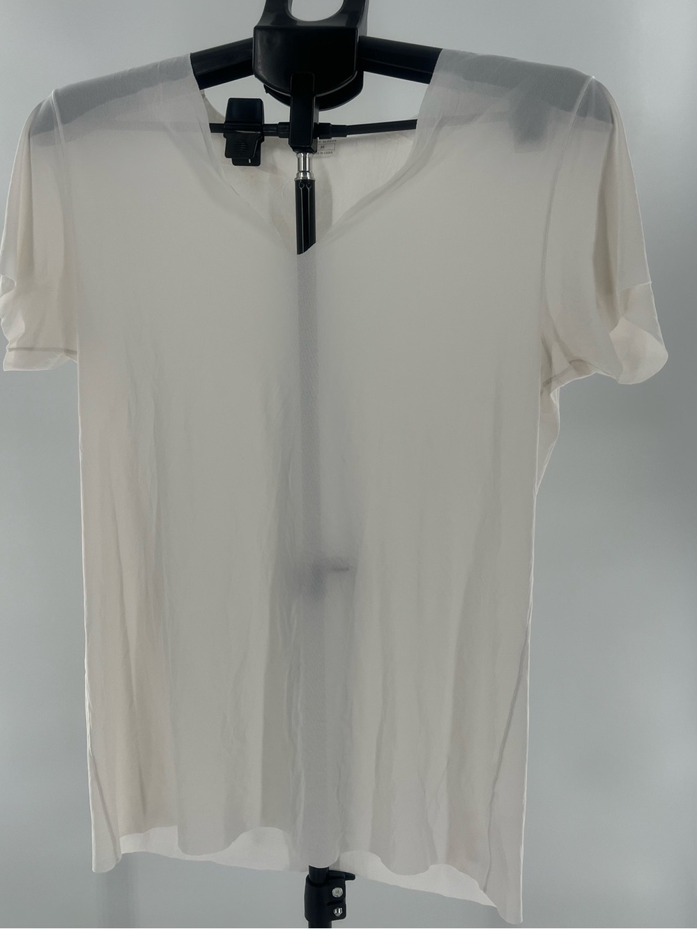 Women's Cream Short Sleeve V-Neck Tee